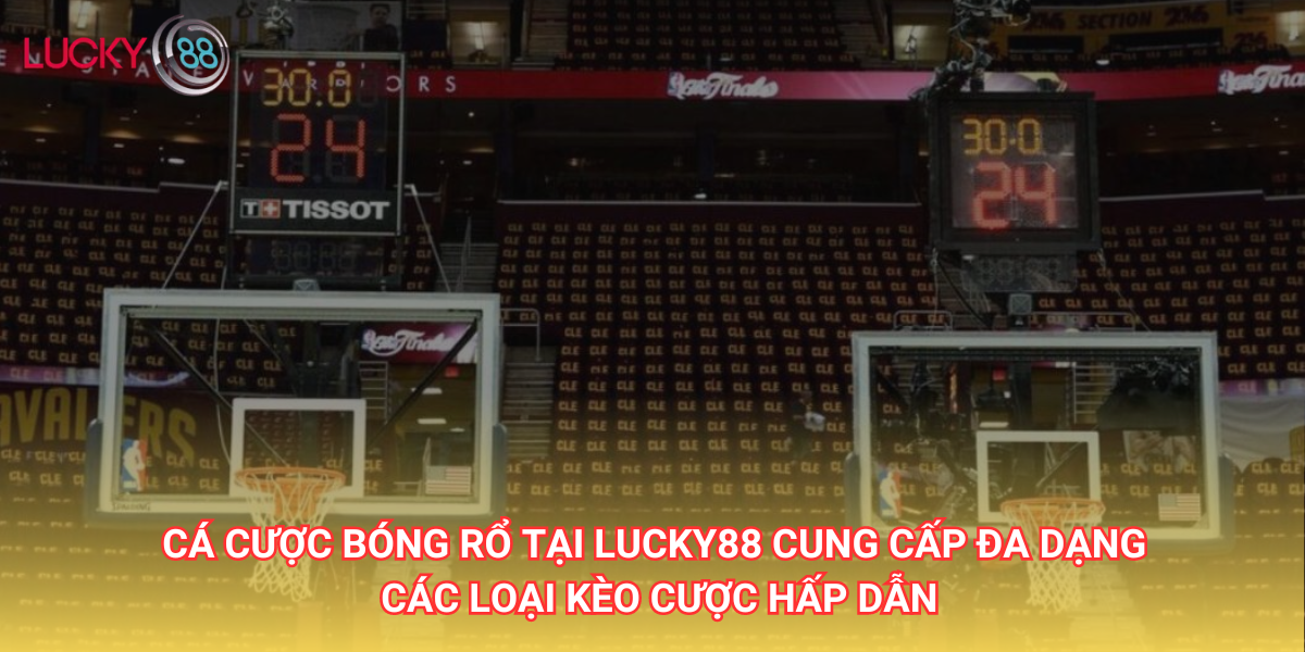 Cá cược bóng rổ tại Lucky88 cung cấp các loại kèo cược phổ biến